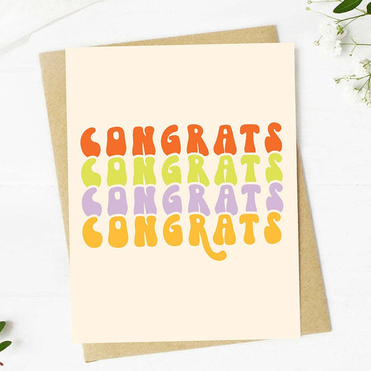 Congrats Multicolor Card