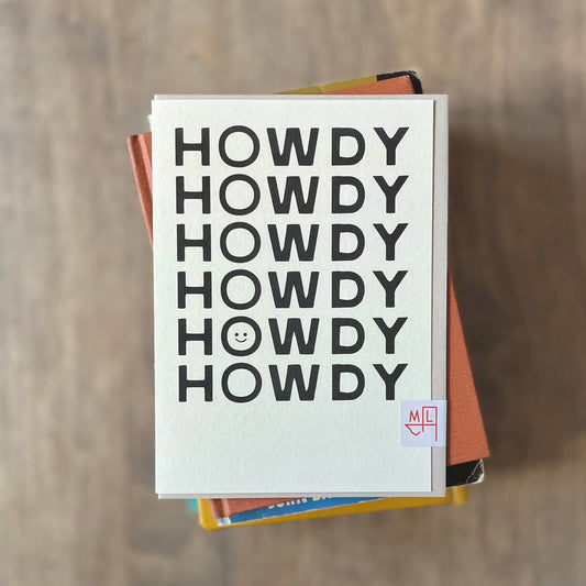 Howdy Greeting Card