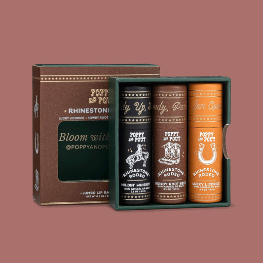 Rhinestone Rodeo Lip Balm Trio