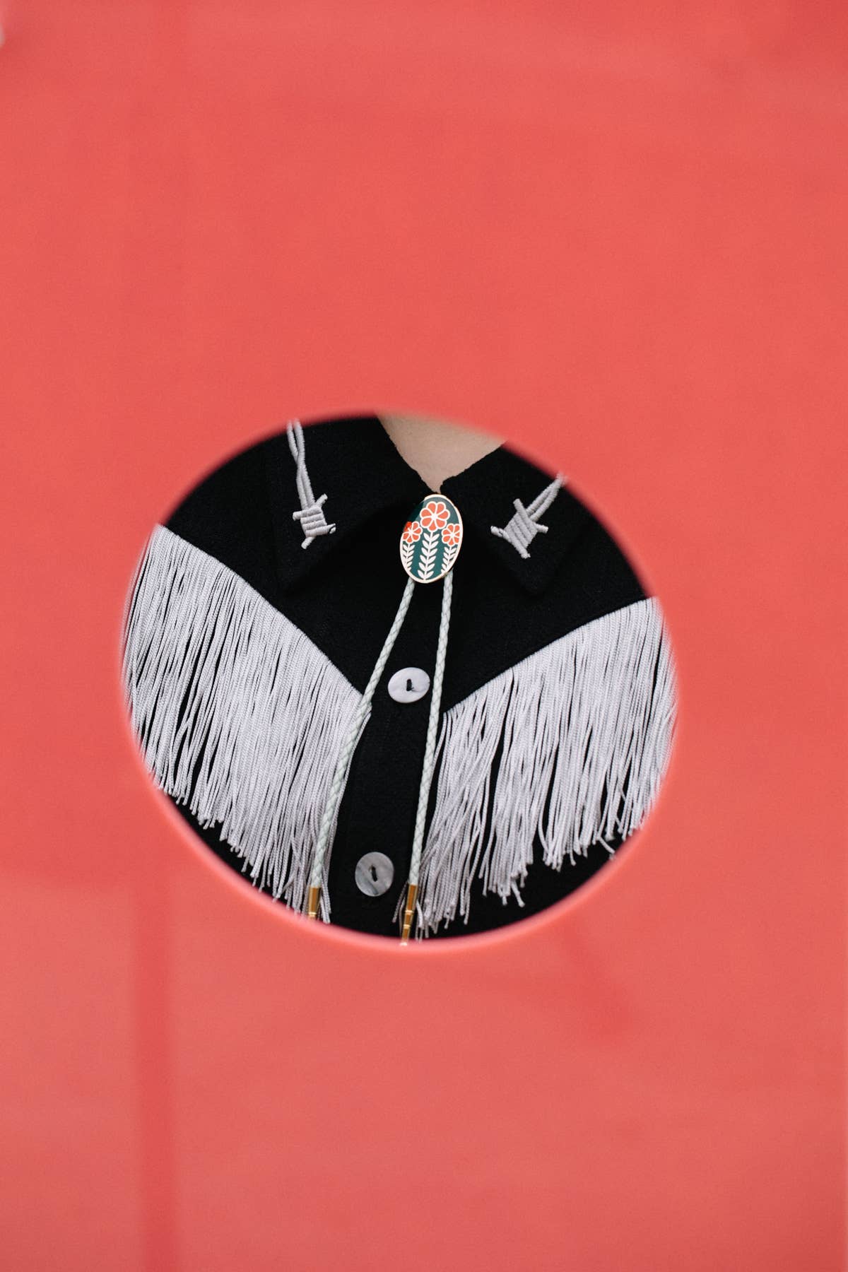 Three Flower Bolo Tie