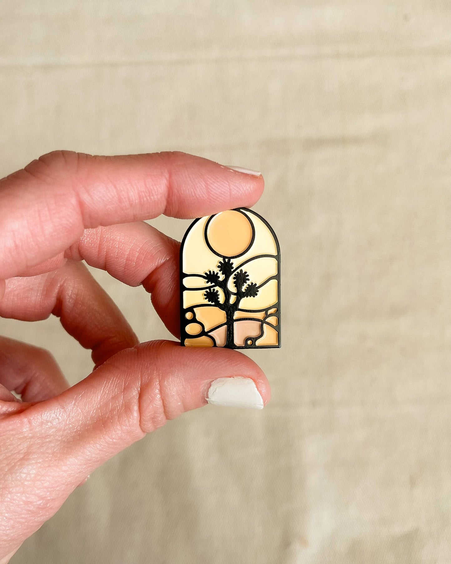 Joshua Tree Golden Hour Enamel Pin 