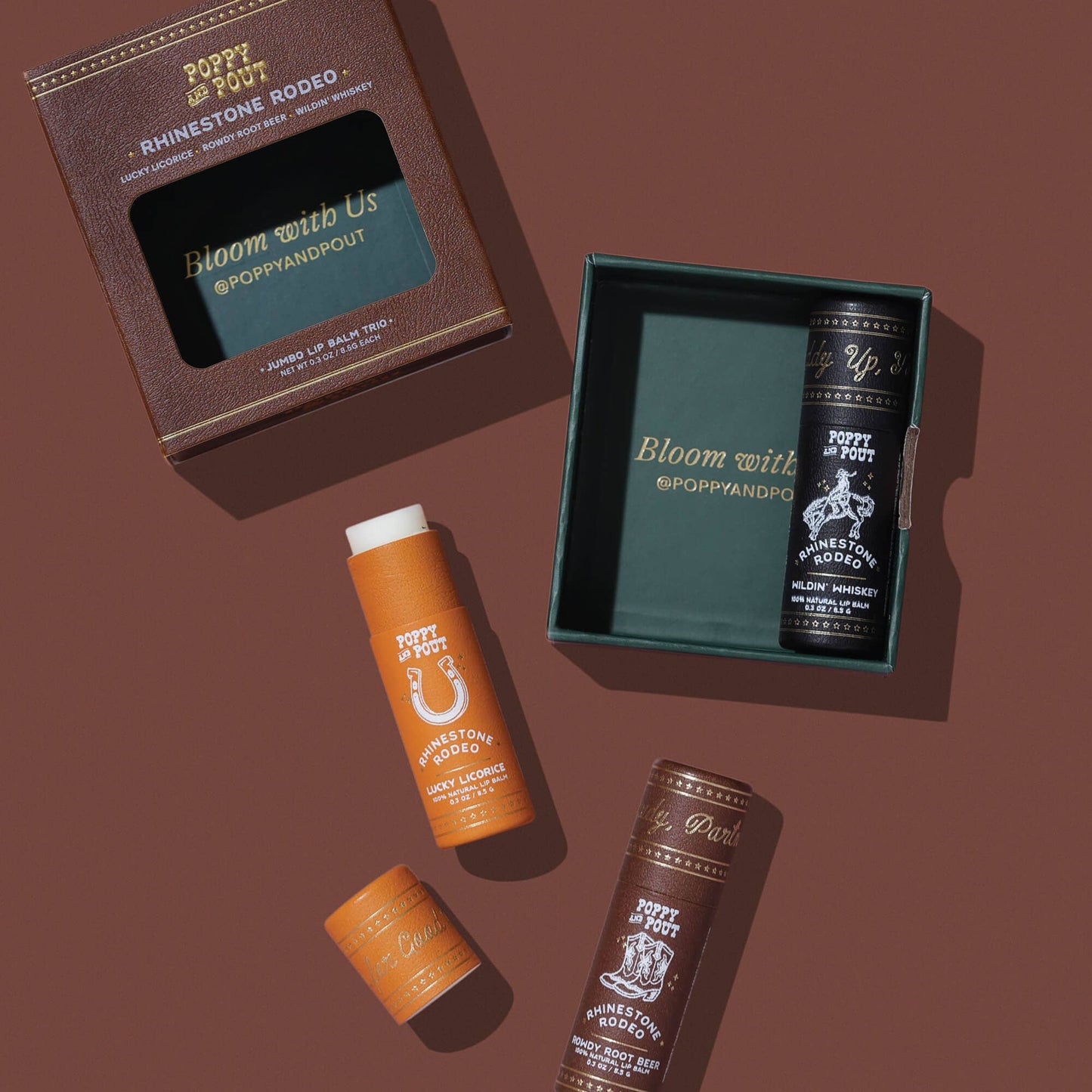 Rhinestone Rodeo Lip Balm Trio