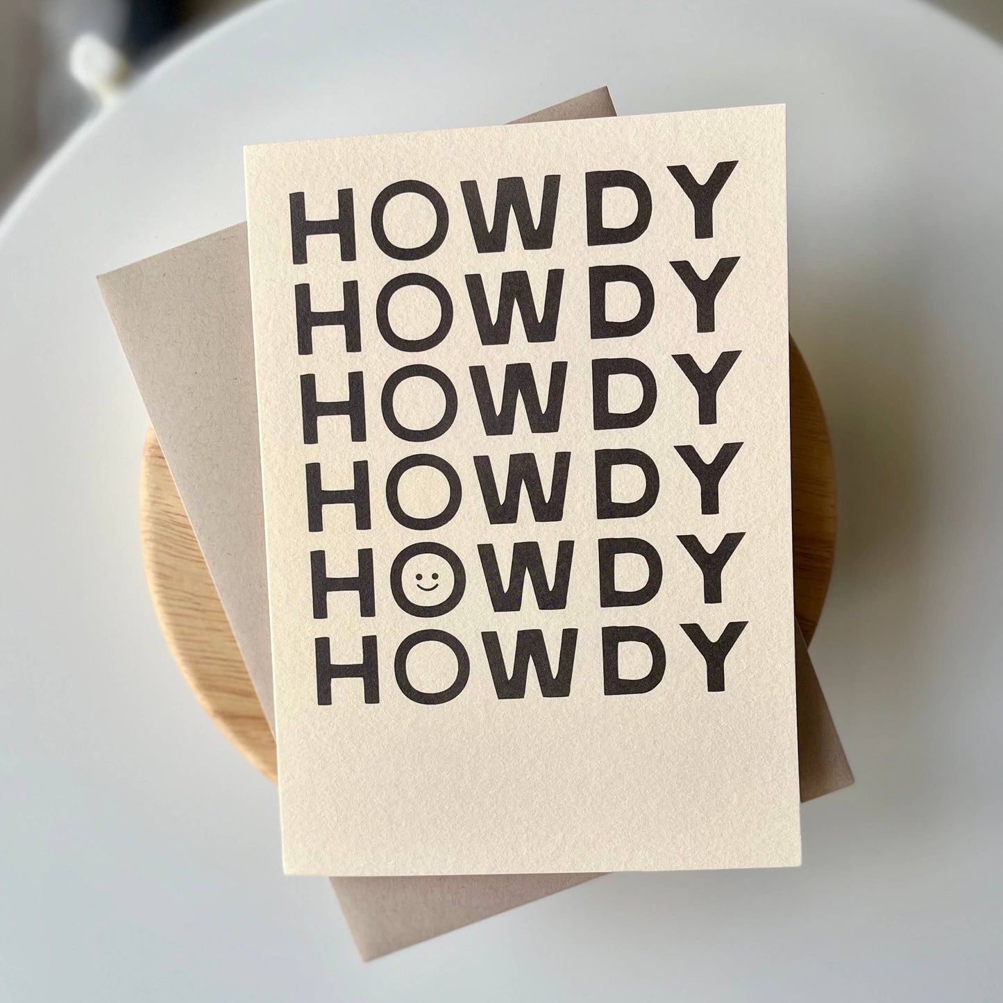 Howdy Greeting Card