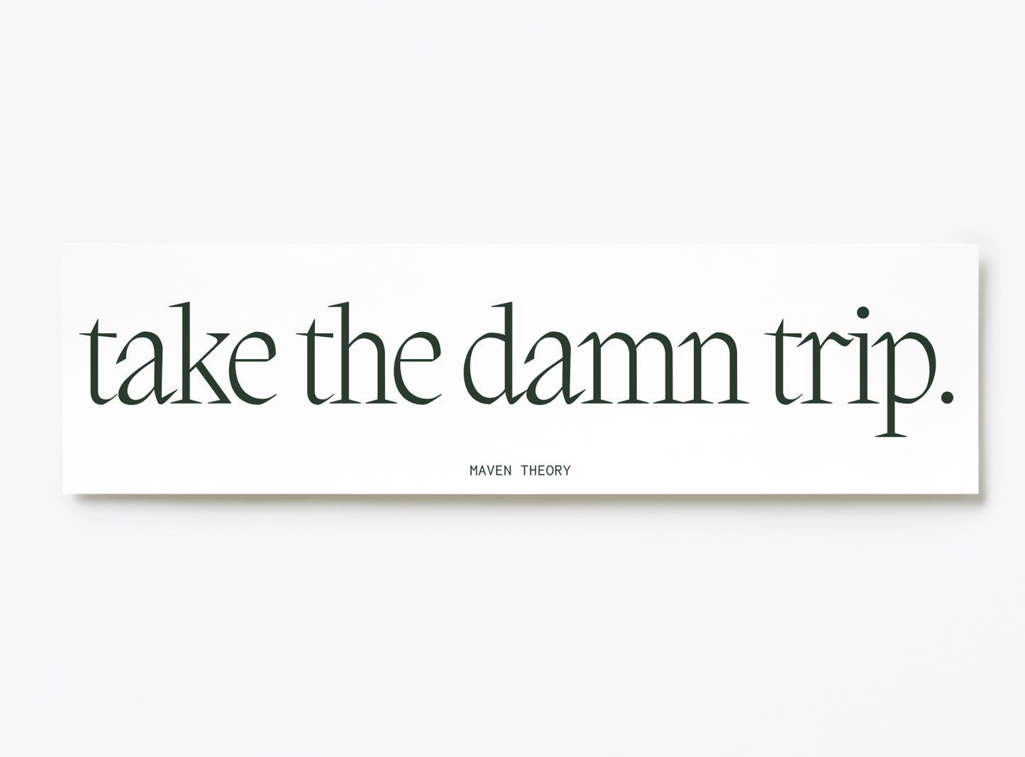 'Take the Damn Trip' Bumper Sticker