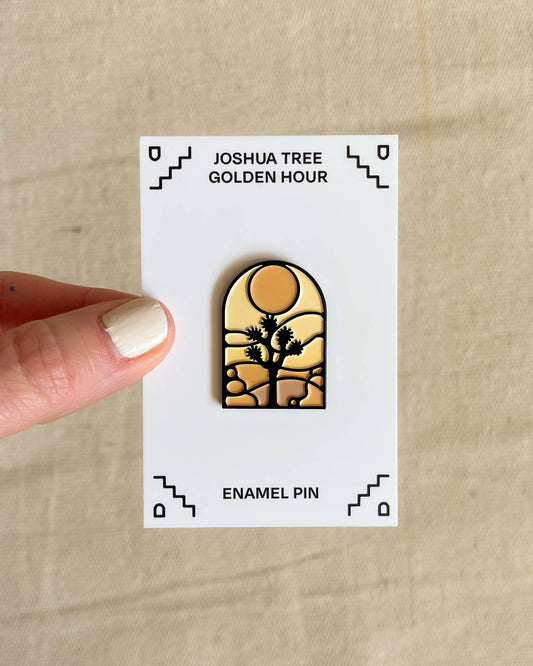 Joshua Tree Golden Hour Enamel Pin 
