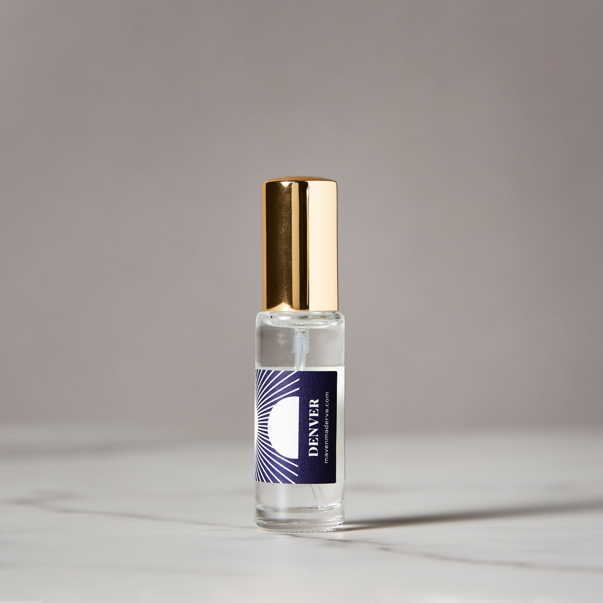 travel perfume in glass bottle